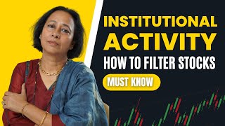 StockPro  INSTITUTIONAL ACTIVITY HOW TO FILTER STOCKS  MUST KNOW [upl. by Oiramed432]