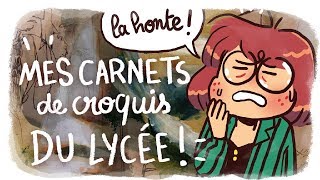 TROIS ANS POUR APPRENDRE À DESSINER  Mes carnets de croquis du lycée [upl. by Aiyram]