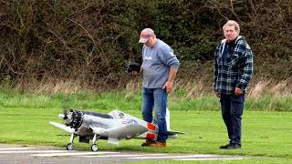 Jason Brands  150cc UMS Radial engine Corsair Maiden flight [upl. by Lebanna]