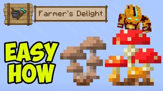 Minecraft Farmers Delight MUSHROOM COLONY FULL GUIDE 2024 [upl. by Suiramad]