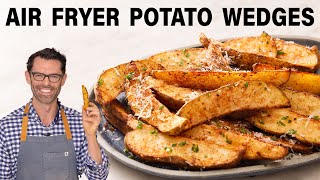 Easy Air Fryer Potato Wedges [upl. by Dnarb]