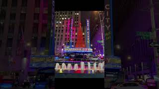 Radio City Music Hall Christmas Tree amp decorationsNYC 2024 6thavenue radiocity christmastree [upl. by Innep]