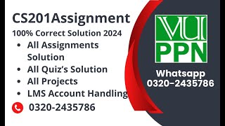 CS201 Assignment 1 100 Correct Solution Fall 2024 CS201 Assignment 1 Solution 2024 cs201 [upl. by Rajewski]