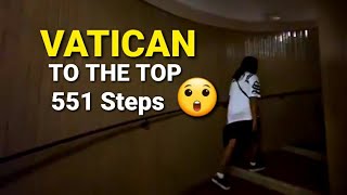 🇮🇹551 Steps to reach the top of VATICAN ROOFTOPRome italy [upl. by Bello]