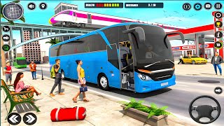 Dubai Desert Road Bus Driving  Passenger Bus Simulator  Android Gameplay [upl. by Yelad]