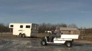 CLUB CAR Carryall Turf Turf 2 TEST DRIVE ON ICE 18 Temp [upl. by Heidt]