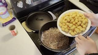 Dutch Oven TaterTot Casserole Cheap and Easy Recipe [upl. by Gherardo227]