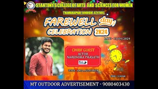 FAREWELL DAY CELEBRATION  NP FUN  PROMO  Stantonys college  dindigul [upl. by Yrrah]