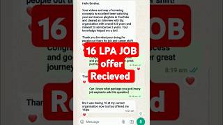 16 Lakhs Package for our Youtube family member  servicenow skfacts job [upl. by Kirchner]