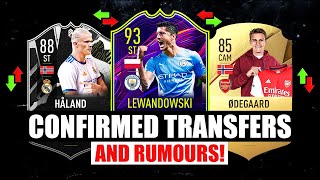 FIFA 22  NEW CONFIRMED TRANSFERS amp RUMOURS ✅😱 ft Haaland Lewandowski Odegaard… etc [upl. by Nosniv]