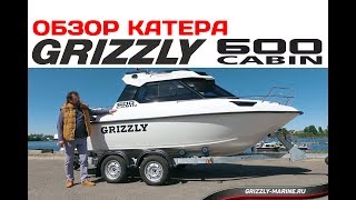 Обзор катера GRIZZLY 600 CABIN 2017 [upl. by Hudgens]