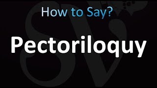 How to Pronounce Pectoriloquy correctly [upl. by Howie]