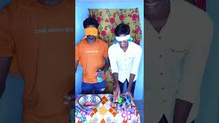 Funny blind folding game 😂 shorts trending viralchallenge HappyHangoutsHub ytshorts funny [upl. by Strader]