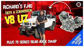 RIchards FJ40 gets a 1UZFE V8 conversion  MR LANDCRUISER MEGA EPISODE [upl. by Rimisac]