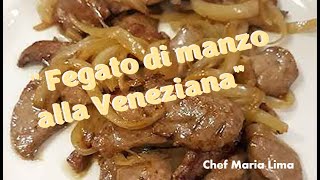 fegato di manzo alla veneziana italiano [upl. by Uehttam]