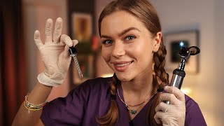 ASMR The Most Detailed Ear Cleaning Ear Exam amp Hearing Test🎧 Otoscope Tuning Forks Cotton [upl. by Eical]