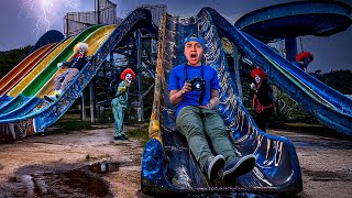 PARCERICO EXPLORÓ UN PARQUE ACUÁTICO ABANDONADO 😨😨  ¡Lo detuvo la policía [upl. by Bride]