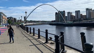 Newcastle Quayside walk around September 2024 [upl. by Yelrahs]