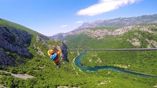 Amazing ZIP Line in Omiš Croatia [upl. by Heall576]