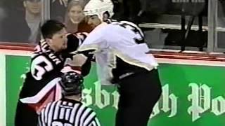 Eric Boulton vs Jamie Pushor amp Adam Mair vs Wayne Primeau Oct 26 2002 [upl. by Karry512]