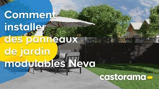 Comment installer une clôture en panneaux modulables en composite Neva  Castorama [upl. by Mauretta]