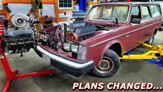 Big change of plans for our Volvo 240 Wagon Drift Build [upl. by Eninej]