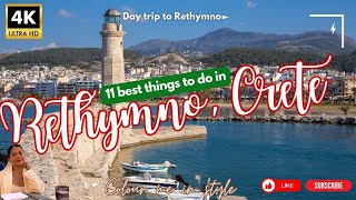 11 best things to do in Rethymnon A Day trip to Cretes historic town [upl. by Griffis565]