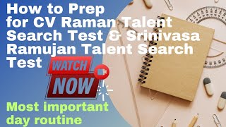 Sir CV Raman Talent Search Test In Sciences 2025 amp Srinivas Ramanujan Talent Search Test 2024 [upl. by Akemyt]