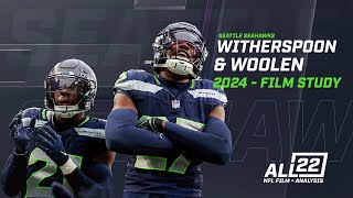 DEVON WITHERSPOON amp RIQ WOOLEN LEAD A BUZZ SAW DEFENSE IN SEATTLE  SEAHAWKS FILM STUDY seahawks [upl. by Sherri]