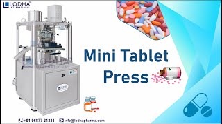 LODHA Mini Tablet Press  Tablet Making Machine [upl. by Yssej]