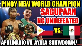 PINAS MAY BAGONG CHAMPION LABANAN NG UNDEFEATED  APOLINARIO vs AYALA HIGHLIGHTS [upl. by Llenoil969]