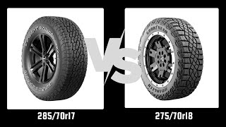 Tire Size 28570r17 vs 27570r18 [upl. by Leeke]