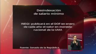 Desindexación del salario mínimo por el que se crea unidad de medida [upl. by Nnylacissej]