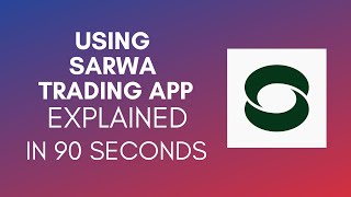 How To Use Sarwa Trading App 2024 [upl. by Navnod]