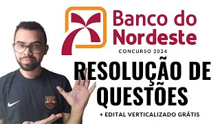 MATEMÁTICA  RESOLUÇÃO DE QUESTÕES  BNB 2024  EDITAL VERTICALIZADO matematika raciociniologico [upl. by Ursal235]