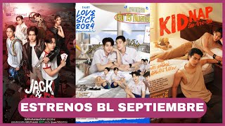 Estrenos de SERIES BL en SEPTIEMBRE 2024 😍🥰 [upl. by Dlareme]