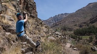 Colca ZipLining Peru Meet the Monster [upl. by Thedric]