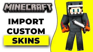 How To Import Skins In Minecraft Bedrock 120 [upl. by Aizti]