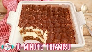 Easy 10 Minute Tiramisu  Bigger Bolder Baking [upl. by Tadio]