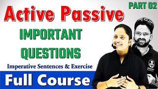 Active and Passive Voice Exercise  Active and Passive Voice RulesEnglish Grammar Class 10 PYQs [upl. by Pasol]