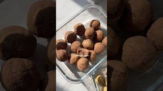 My favourite 5 min vegan protein balls perfect for a healthy afternoon snack recipe in description [upl. by Nnyliram]