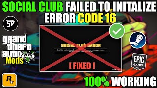 GTA V   FIX  SOCIAL CLUB FAILED TO INITALIZE  ERROR CODE 16  SHIVAD  2K23 [upl. by Odom]