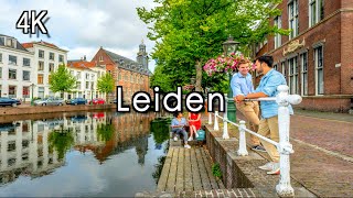 【4K】Leiden City Holland  Netherlands City Walking Tour Leiden  4k 60FPS UHD ASMR [upl. by Yenttihw133]