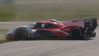 Mathieu Jaminet Crash  2024 Sebring 12 Hours Qualifying [upl. by Orelee]