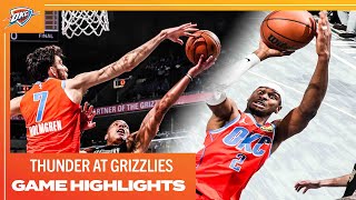 OKC Thunder at Memphis Grizzlies  Game Highlights  March 16 2024 [upl. by Laynad]