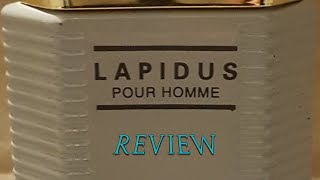 Lapidus Pour Homme by Ted Lapidus  Fragrance Review [upl. by Klayman645]