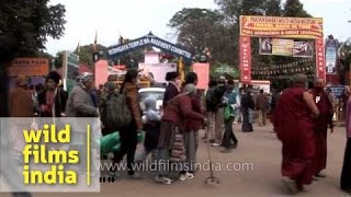 People throng Bodhgaya during 32nd Kalachakra [upl. by Drarreg]