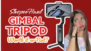 HOHEM ISTEADY X2 GIMBAL STABILIZER SA SHOPEE  WORTH IT BA OR HINDI [upl. by Camala200]