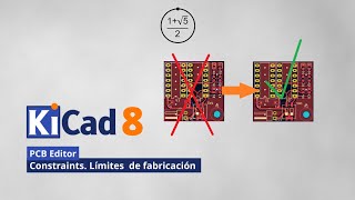 KiCad 8 PCB constraints Límites de diseño de fabricación [upl. by Mcconnell]