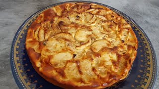 طورطة التفاح بدون عجينة وبدون سكر tarte aux pommes sans pâte à tarte sans sucre 😋 [upl. by Edaj147]